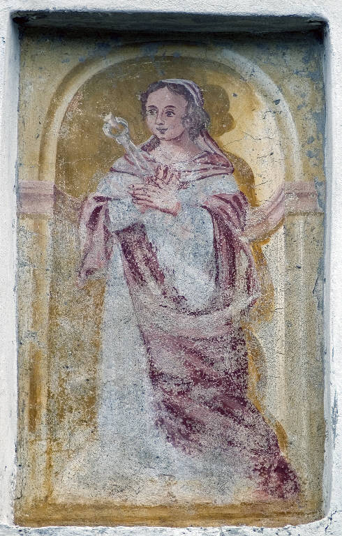 Sant'Apollonia (dipinto murale) - ambito lombardo (sec. XVIII)