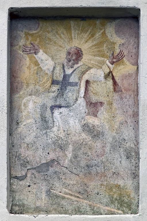 Gloria di santo (dipinto murale) - ambito lombardo (sec. XVIII)