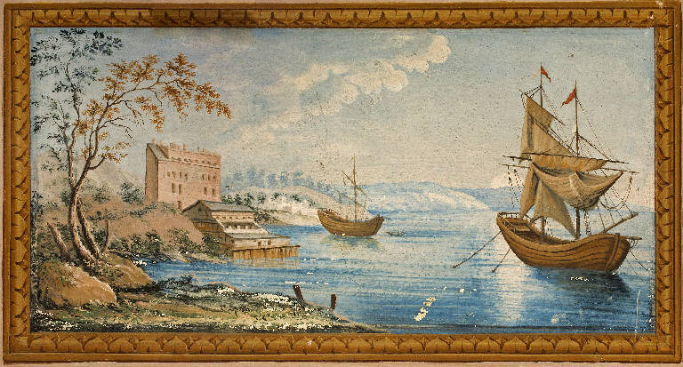 Paesaggi (dipinto murale) - ambito lombardo (secc. XVIII/ XIX)