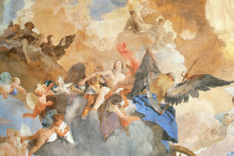 La corsa del carro del Sole, Ratto di Venere (dipinto) di Tiepolo, Giovanni Battista (secondo quarto sec. XVIII)