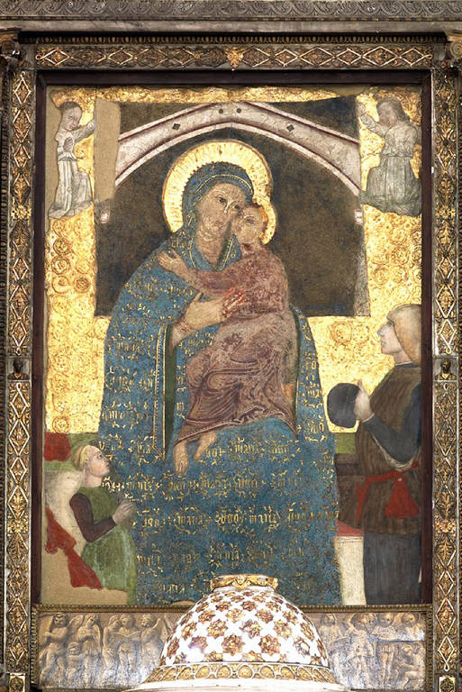 Altare maggiore, Vergine con il Bambino (dipinto) (prima metà||seconda metà sec. XIII||sec. XV)