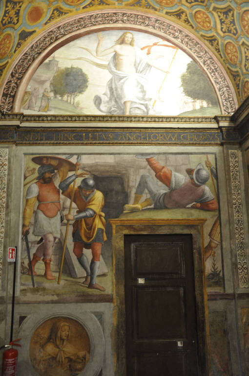 resurrezione di Cristo (dipinto) di Luini, Bernardino;  (prima metà sec. XVI)