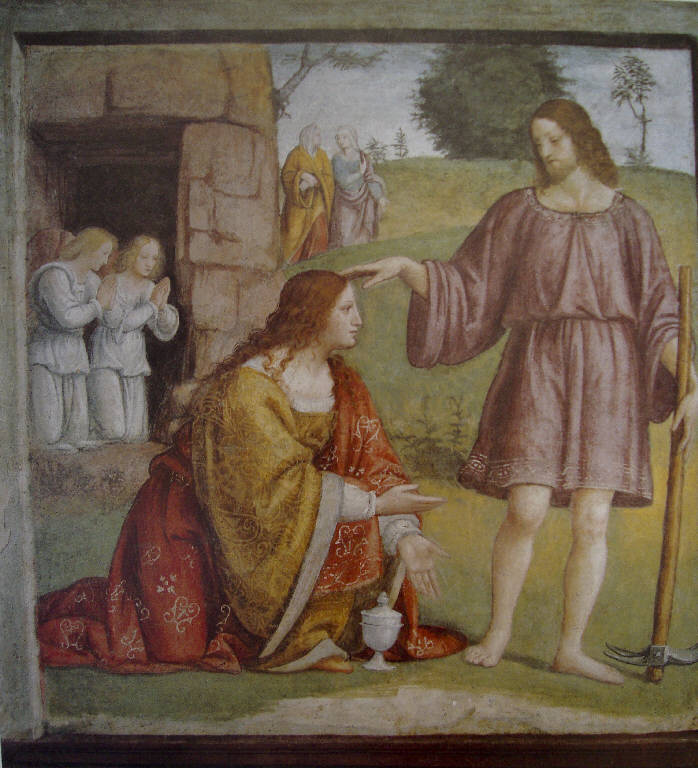 apparizione di Cristo risorto a Santa Maria Maddalena (dipinto) di Luini, Bernardino (prima metà sec. XVI)