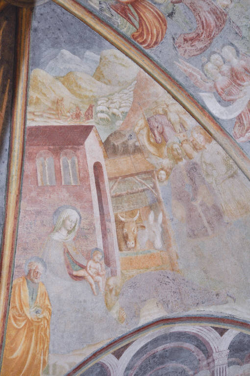 adorazione dei Re Magi (dipinto) di Masolino da Panicale; Lorenzo di Pietro detto il Vecchietta (; attribuito) (secondo quarto sec. XV)