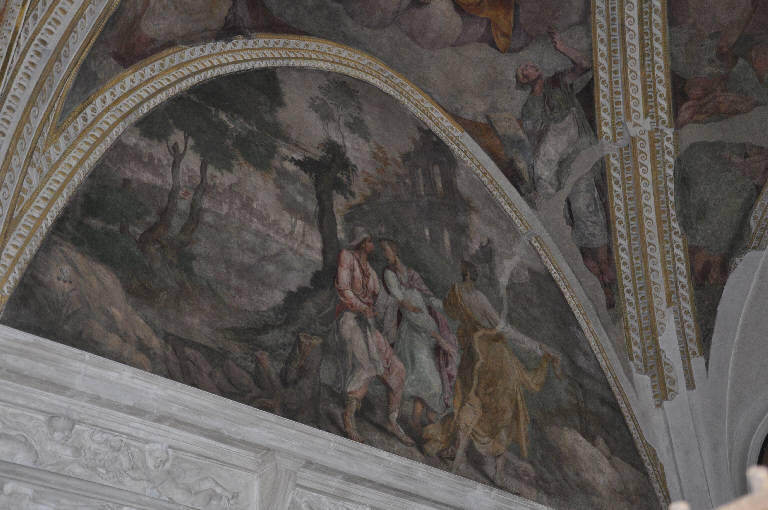 Cristo sulla strada per Emmuas (dipinto) di Demio, Giovanni (metà sec. XVI)