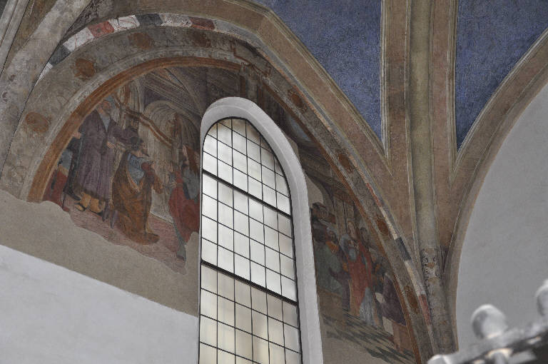 Santa Caterina d'Alessandria rifiuta di adorare gli idoli, Santa Caterina d'Alessandria tra i dottori (dipinto) - ambito lombardo (fine sec. XV)