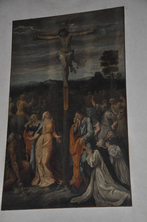 crocifissione di Cristo (dipinto) di Demio, Giovanni (metà sec. XVI)
