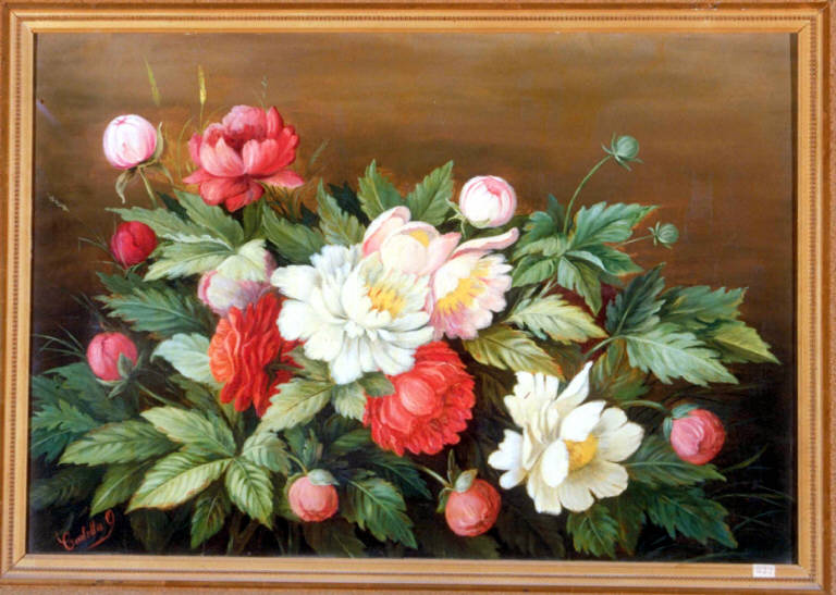 FIORI (dipinto) di Olginati Carlotta (fine sec. XIX)