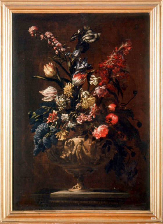 Vaso con fiori (dipinto) di Nuzzi Mario detto Mario de' Fiori (attr.) (sec. XVII)
