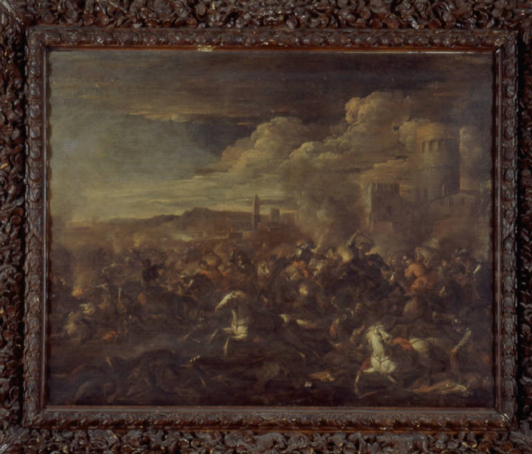 Scena di battaglia (dipinto) di Monti Francesco detto Brescianino delle Battaglie (bottega) (fine sec. XVII)