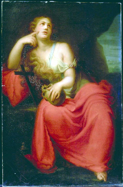 SANTA MARIA MADDALENA PENITENTE (dipinto) di Canella Giuseppe (attr.) (primo quarto sec. XIX)