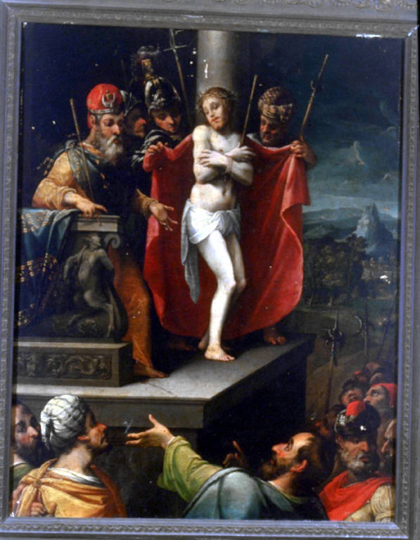 CRISTO DAVANTI A PILATO (dipinto) - ambito lombardo (sec. XVII)