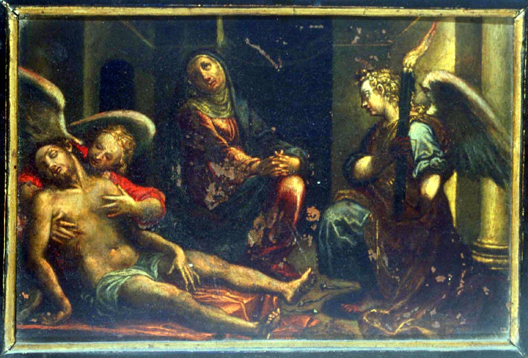 Compianto sul Cristo morto (dipinto) - ambito Italia settentrionale (fine/inizio secc. XV/ XVI)
