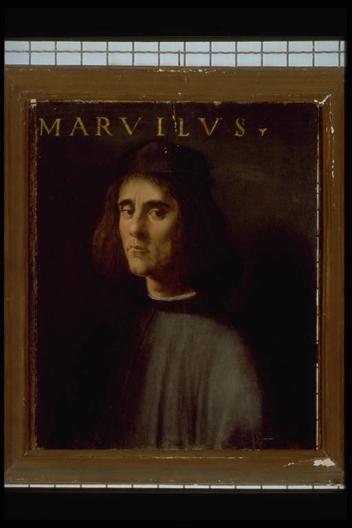Ritratto di Michele Marullo (dipinto) di Ridolfo del Ghirlandaio (sec. XVI)