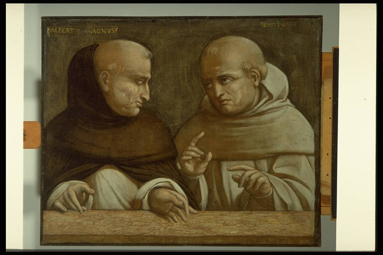 Ritratto di Alberto Magno e Duns Scoto (dipinto) di Aspertini, Amico (sec. XVI)