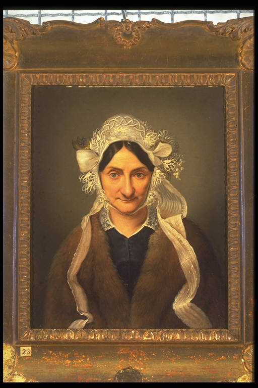 Ritratto di dama della famiglia De Orchi (dipinto) - ambito comasco (prima metà sec. XIX)