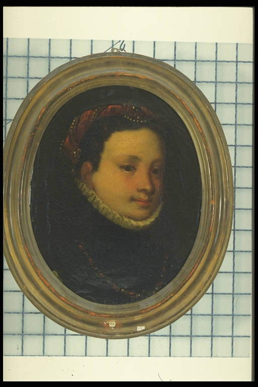 Ritratto di giovane dama (dipinto) - ambito lombardo (prima metà sec. XVII)