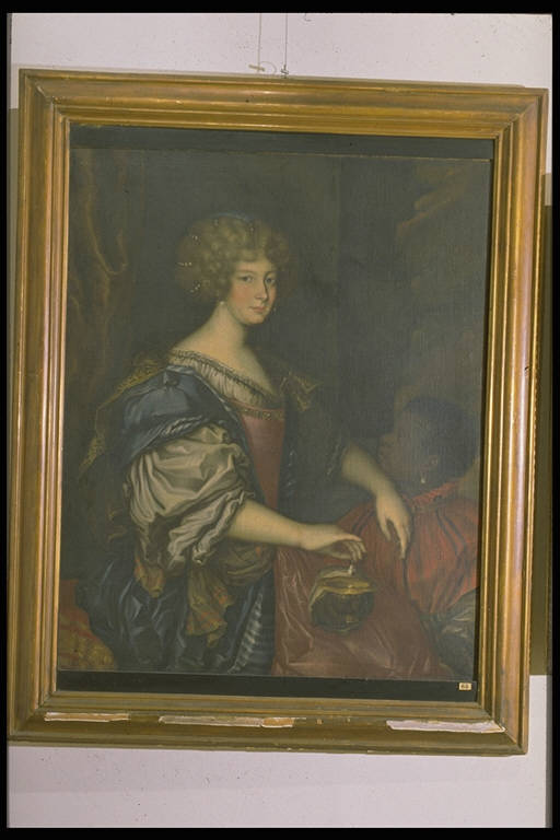 ritratto di dama con perla e negretto, Ritratto di Alda Olgiati Borri (dipinto) di Legnani Stefano Maria detto Legnanino (fine sec. XVII)