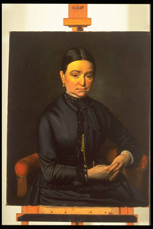 Ritratto femminile (dipinto) di Reina, Giuseppe - ambito comasco (sec. XIX)