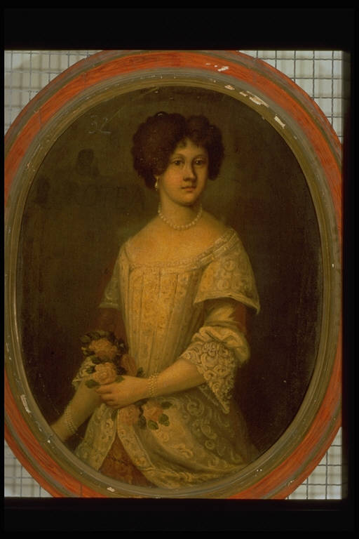 Ritratto di dama (dipinto) - ambito lombardo (fine sec. XVII)