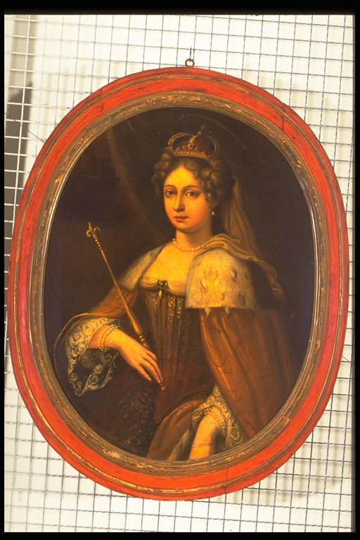 Ritratto di regina (dipinto) - ambito lombardo (fine sec. XVII)