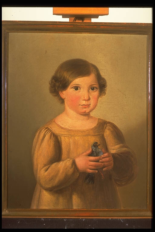Ritratto di bambina (dipinto) - ambito lombardo (sec. XIX)