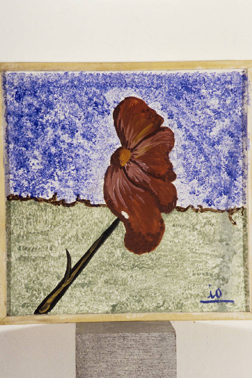 Fiore (dipinto murale) di Montagna, Raffaele (seconda metà sec. XX)