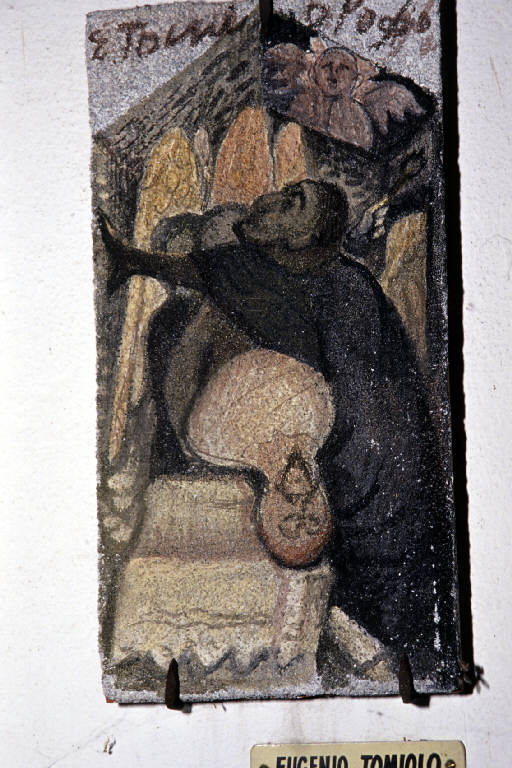 Composizione (dipinto murale) di Tomiolo, Eugenio (seconda metà sec. XX)