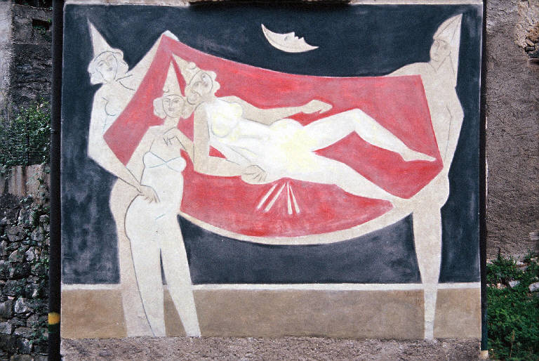 Il trionfo di Gea, Trionfo di Gea (dipinto murale) di Monachesi Sante (terzo quarto sec. XX)