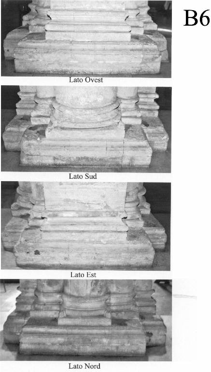 Motivi decorativi vegetali e animali (basamento di pilastro) - ambito pavese (seconda metà sec. XI)