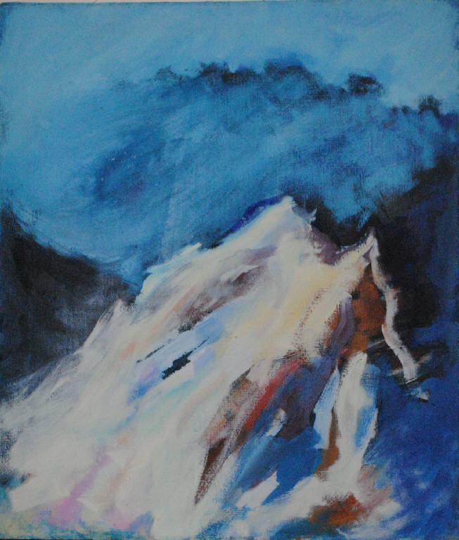 L'Aiguille Blanche de Peuterey (Monte Bianco) (dipinto) di Pentich, Graziana (sec. XX)