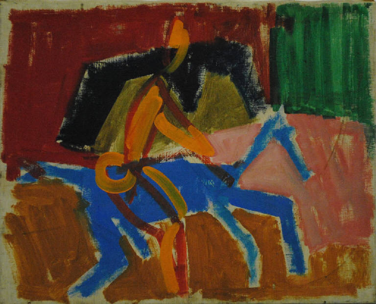 Il cavaliere, cavalieri (dipinto) (seconda metà sec. XX)