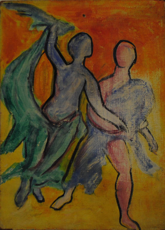 Danzatori (dipinto) di Pentich, Graziana (metà sec. XX)