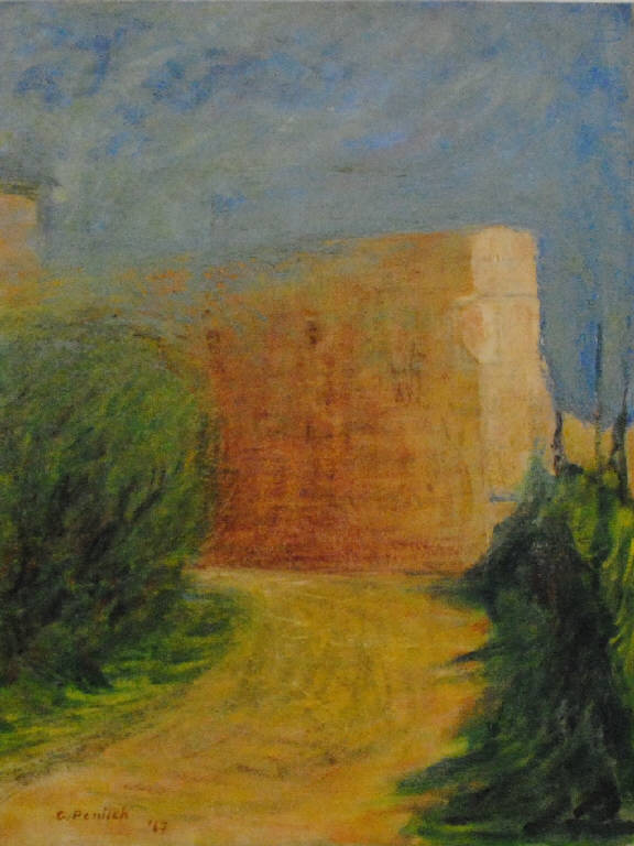 Il viottolo (dipinto) di Pentich, Graziana (terzo quarto sec. XX)