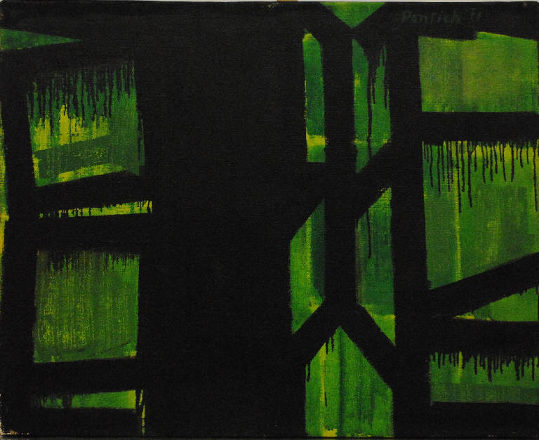 Introduzione ai piani verdi (dipinto) di Pentich, Graziana (terzo quarto sec. XX)