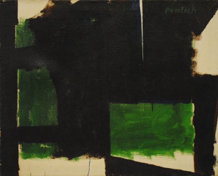 Grande ombra e fessura (dipinto) di Pentich, Graziana (terzo quarto sec. XX)