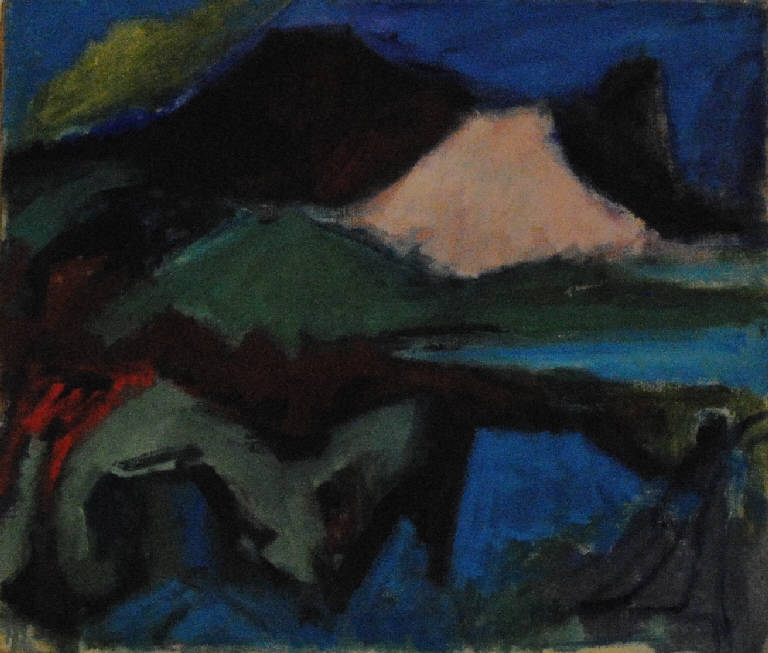 Le montagne (dipinto) di Pentich, Graziana (terzo quarto sec. XX)