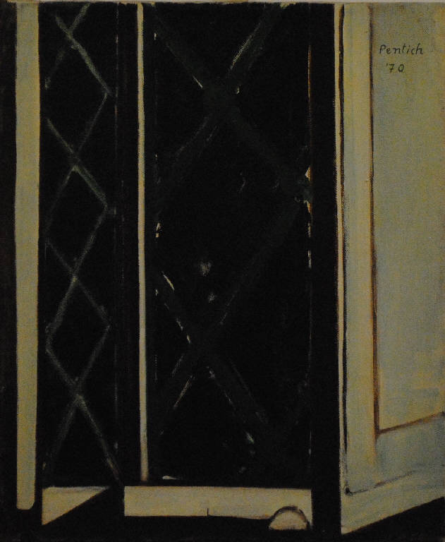 Inferriata notturna 2 (dipinto) di Pentich, Graziana (terzo quarto sec. XX)