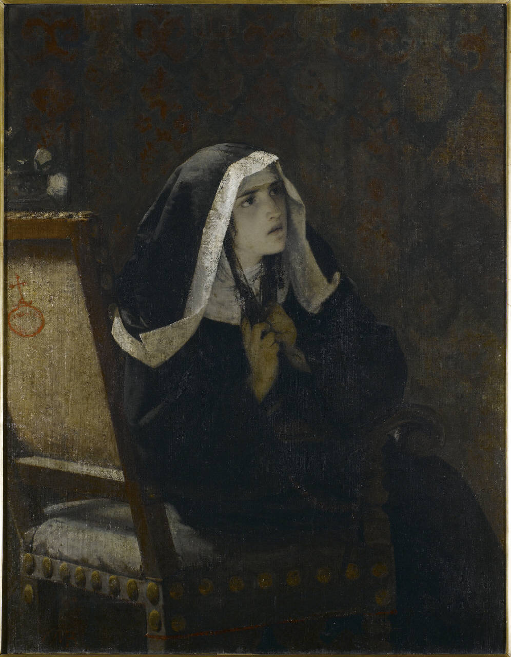La Signora di Monza, monaca di monza, gertrude de leyva (dipinto) di Bianchi Mosè (terzo quarto sec. XIX)