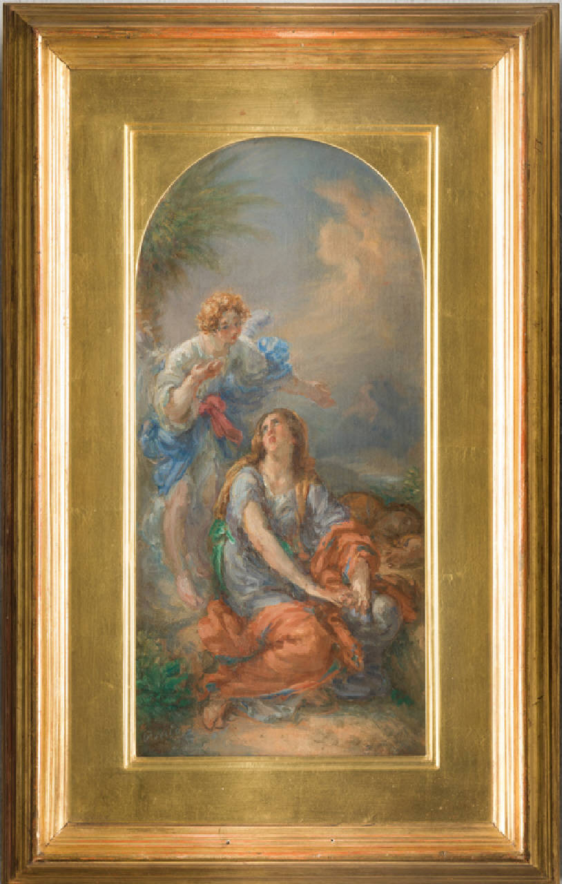 Agar nel deserto, agar nel deserto (dipinto) di Carnovali Giovanni detto il Piccio (terzo quarto sec. XIX)