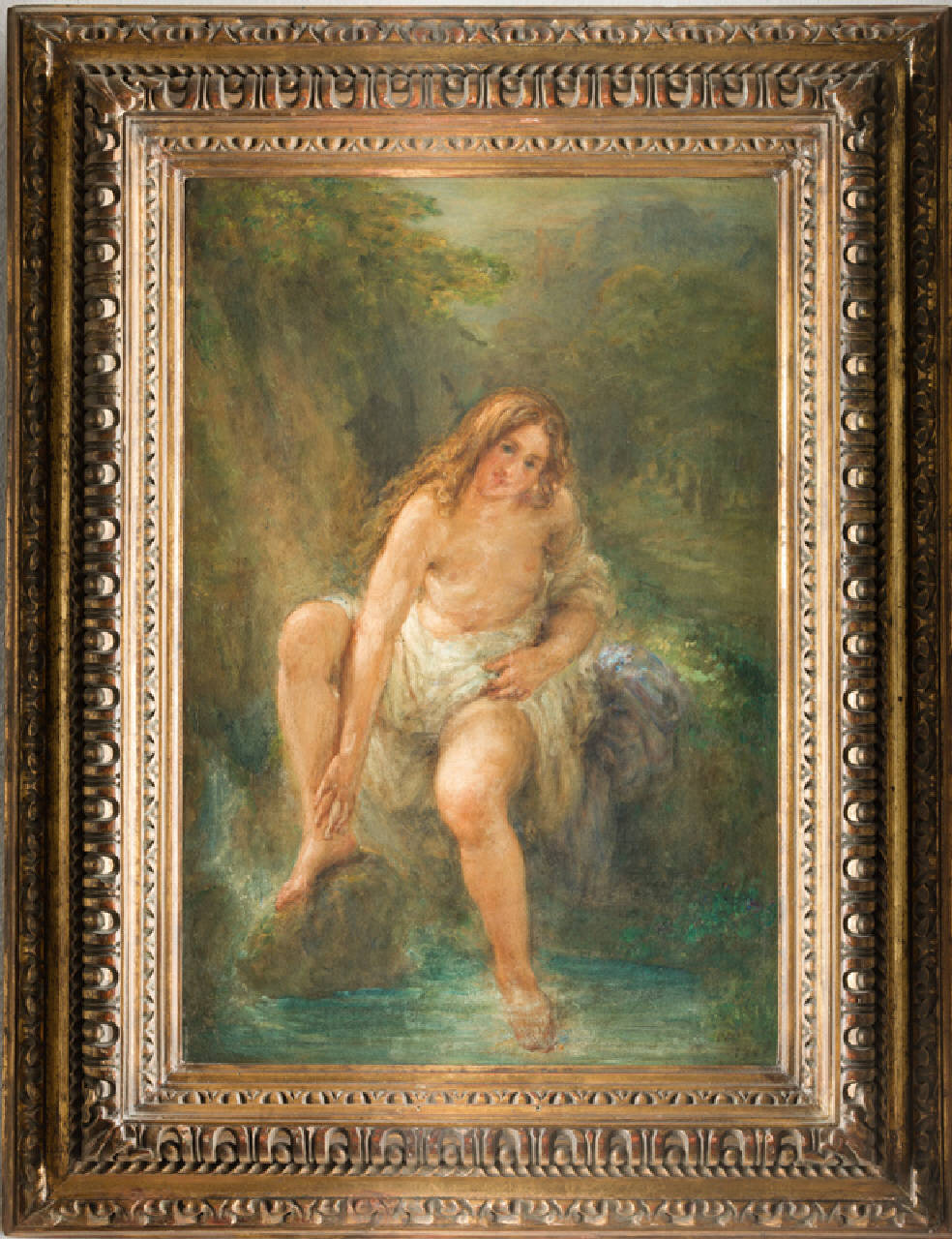 Bagnante, bagnante (dipinto) di Carnovali Giovanni detto il Piccio (seconda metà sec. XIX)