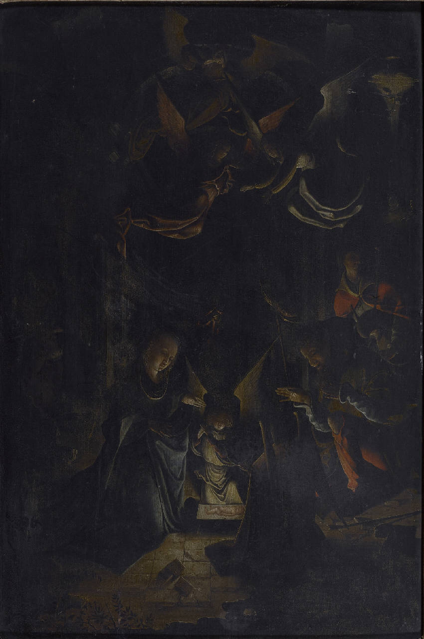 Natività, natività di Gesù (dipinto) di De Beer Jan (cerchia) (secc. XV/ XVI)