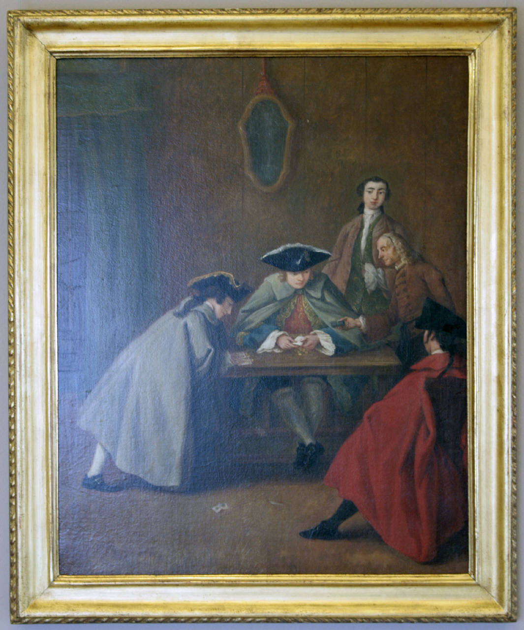 Il baro, giocatori di carte (dipinto) di Longhi Pietro (sec. XVIII)