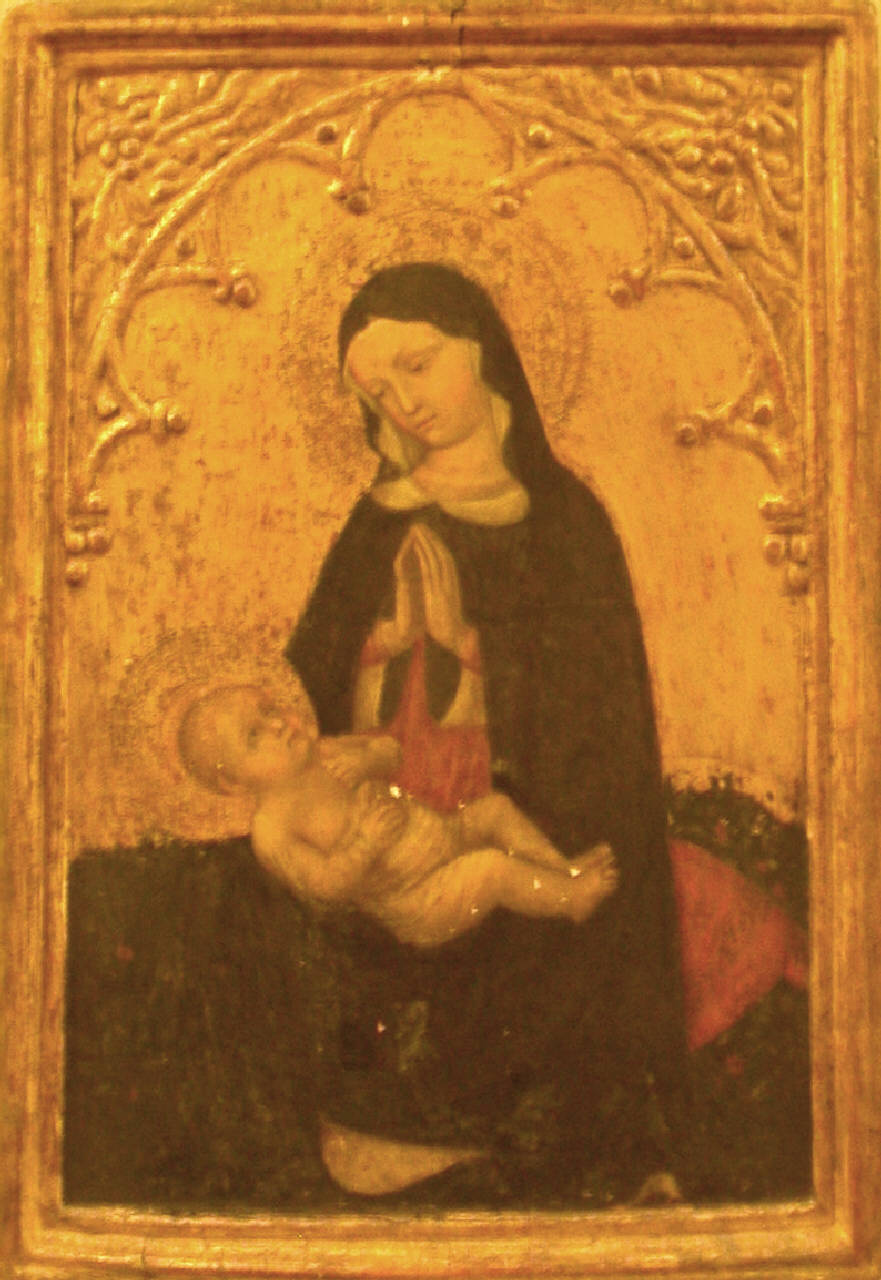 Madonna col Bambino, madonna con bambino (dipinto) - Scuola veronese (sec. XV)