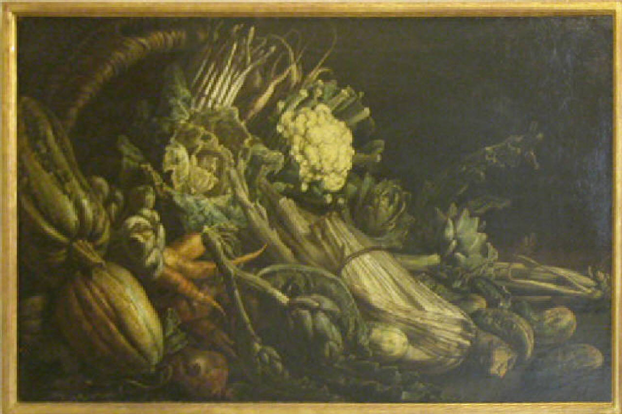 Natura morta con verdure, natura morta con verdure (dipinto) di Van Utrecht Adriaen (sec. XVII)