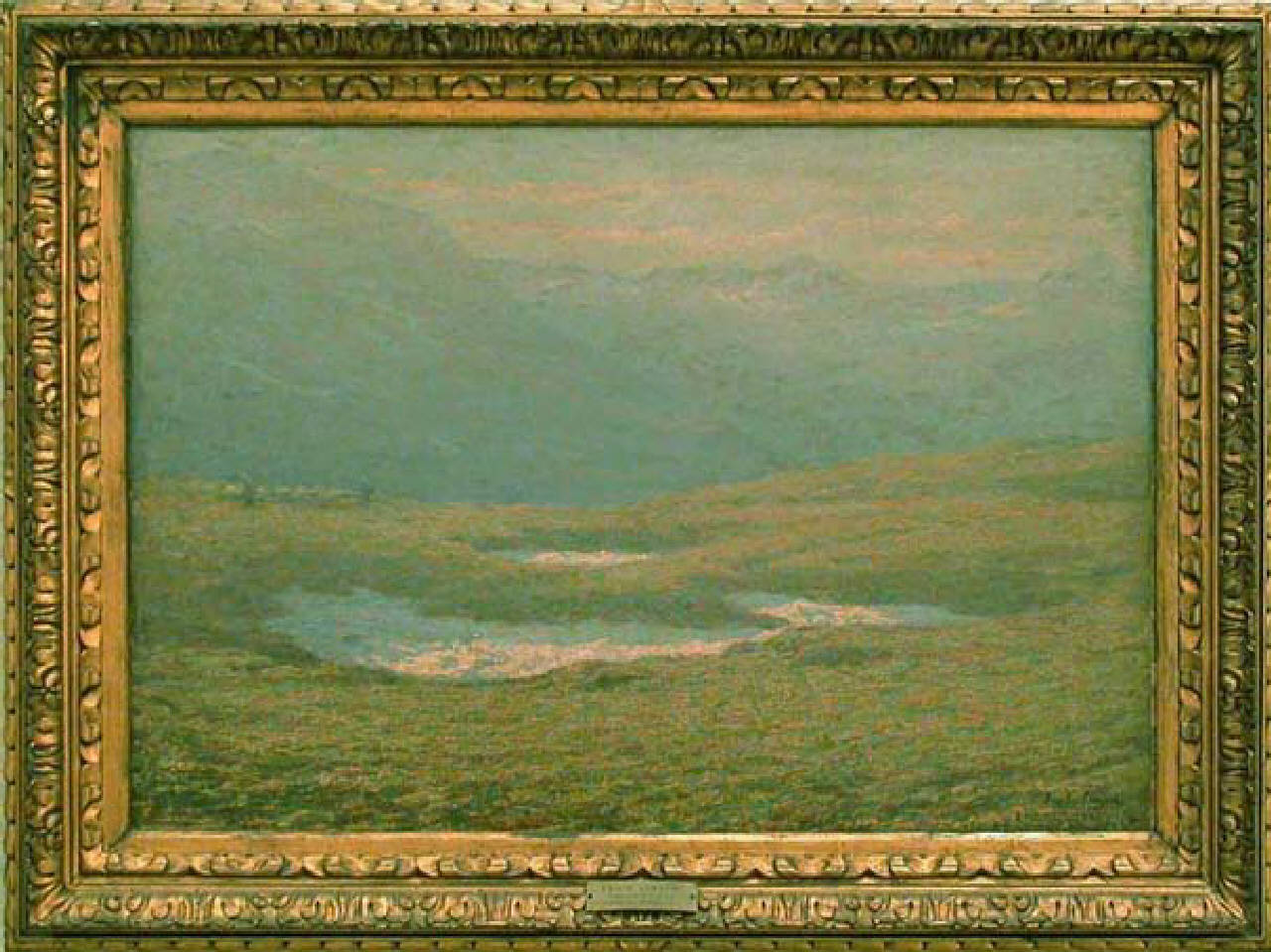 Paesaggio Alpino, paesaggio alpino (dipinto) di Longoni Emilio (primo quarto sec. XX)