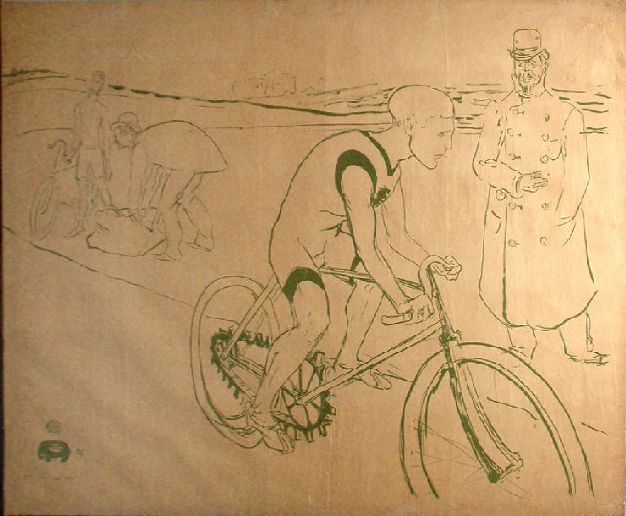 Cycle Mickael, cycle mickael (manifesto) di De Toulouse-Lautrec-Monfa Henri Marie Raymond (sec. XIX)