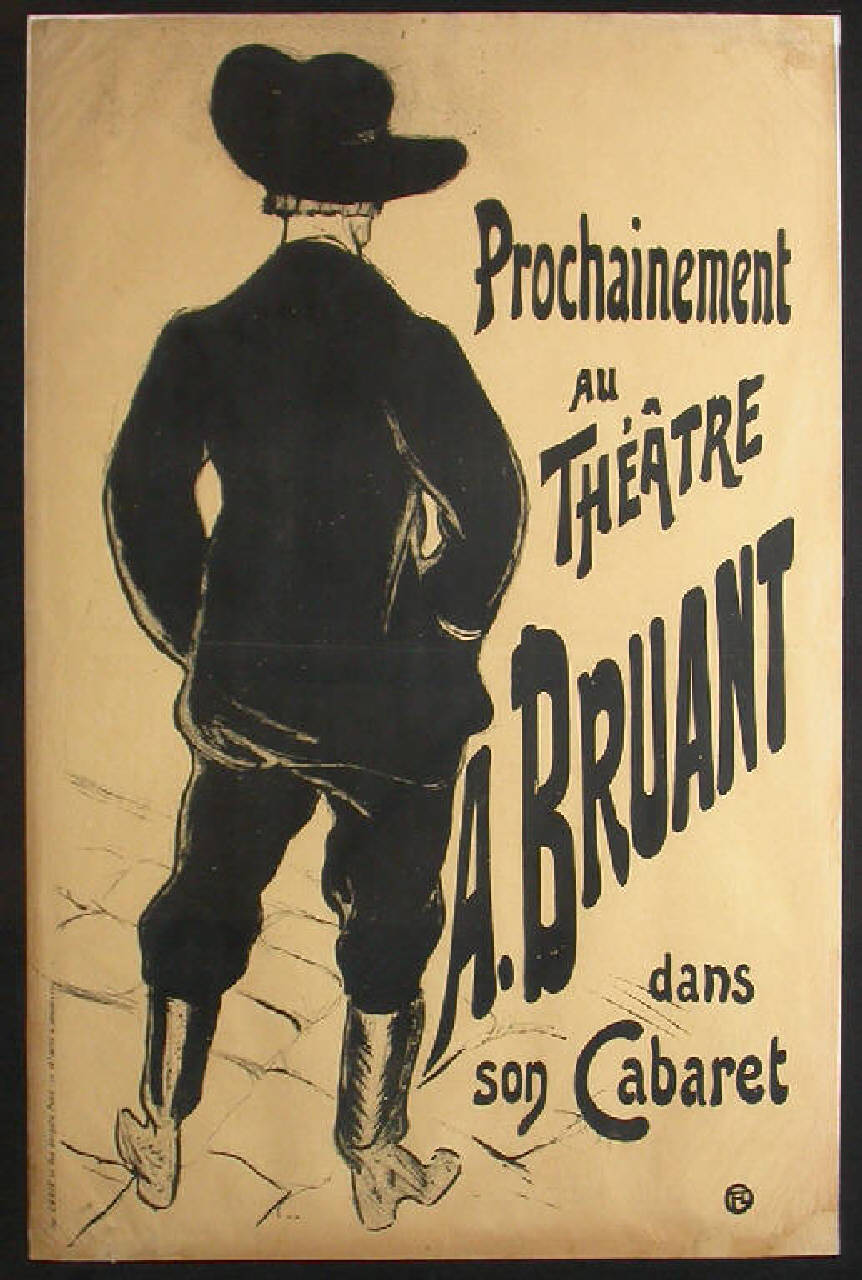 Bruant au Mirliton, bruant au mirliton (manifesto) di De Toulouse-Lautrec-Monfa Henri Marie Raymond (sec. XIX)