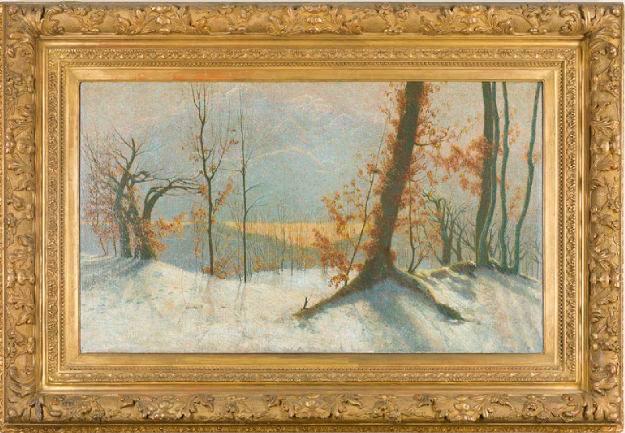 Poema invernale - Tutto candore! (Neve o In Albis), paesaggio (dipinto) di Grubicy De Dragon Vittore (fine/inizio secc. XIX/ XX)