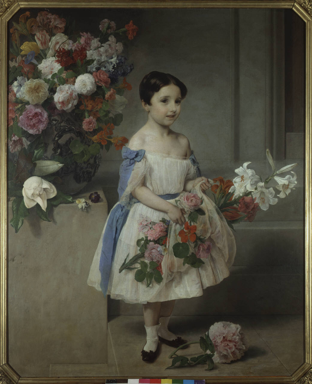 Ritratto della contessina Antonietta Negroni Prati Morosini, Ritratto di Antonietta Negroni Prati Morosini bambina (dipinto) di Hayez Francesco (metà sec. XIX)